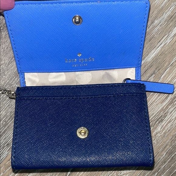 Kate Spade Two-Tone Blue Wallet - Picture 5 of 7